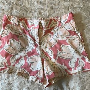 New York & Co. SZ4 Cute Coral Floral Shorts